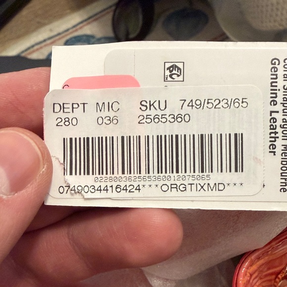 Brahmin Pink Croc Bucket Bag - Picture 5 of 5